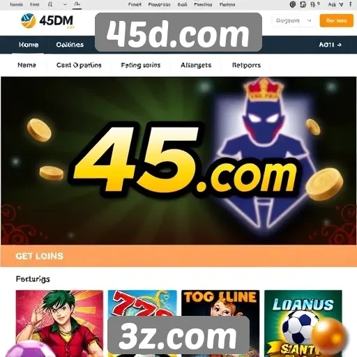 45d.com se destaca na oferta de jogos online