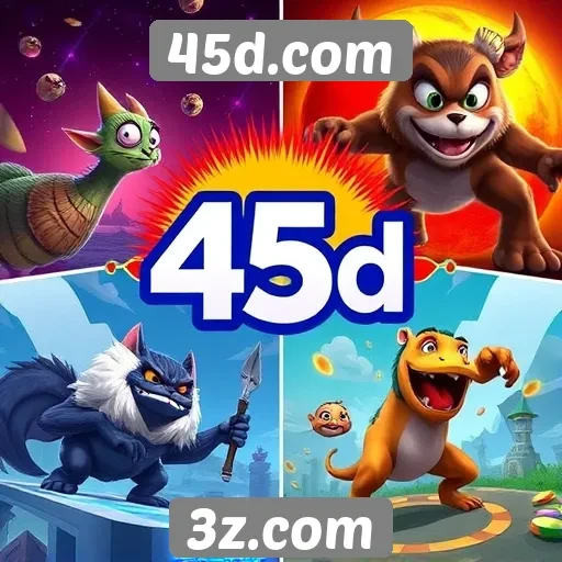 Explorando a biblioteca de jogos disponíveis no 45d.com